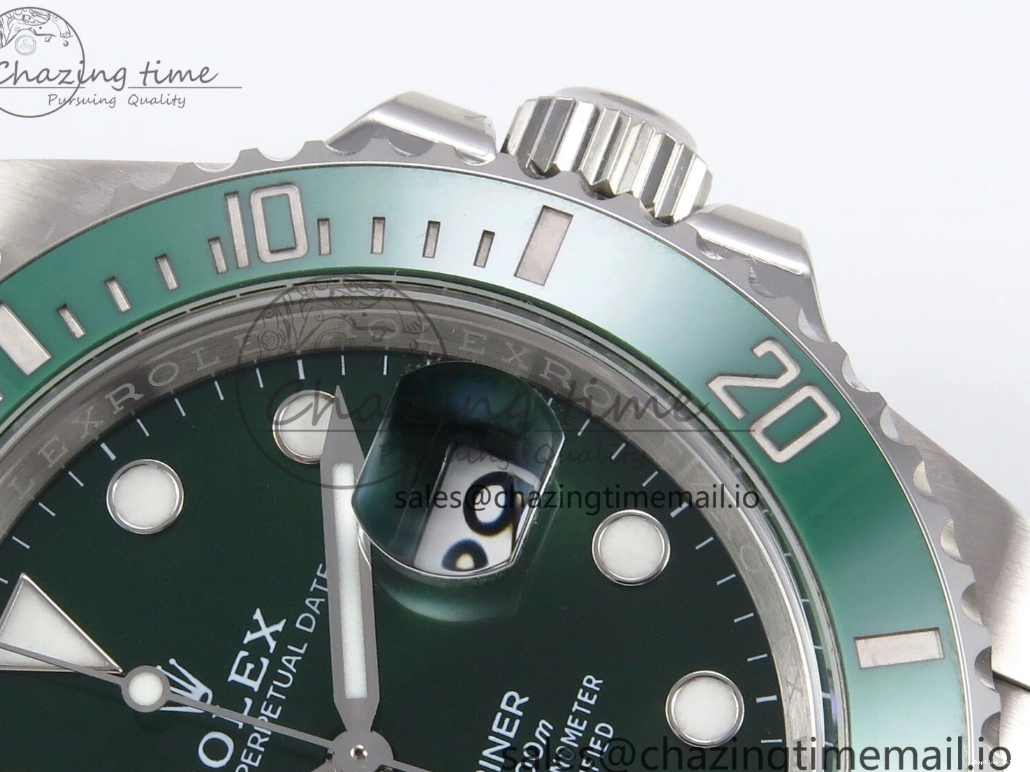 1222 Premium Submariner 116610 LV 40mm RF 1:1 Best Edition Green Ceramic on SS 904L Bracelet Steel VR 1014